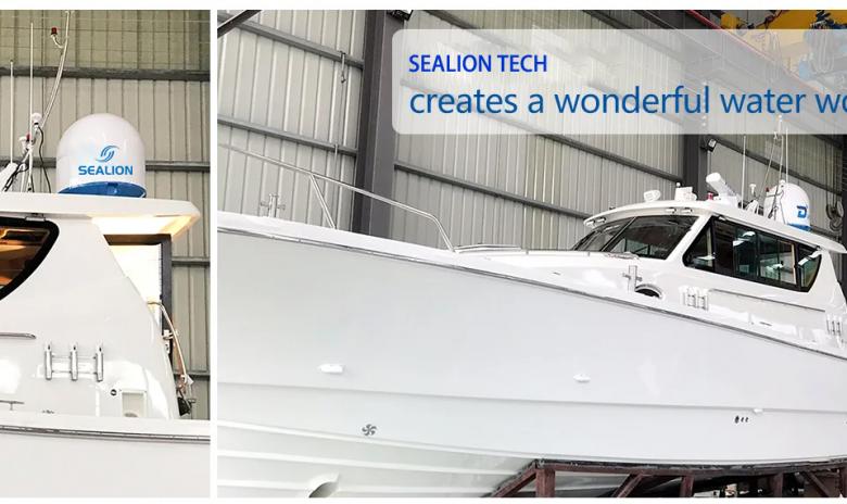 SEALION V61 maritime VSAT installed on a fleet of yachts